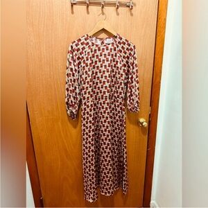 Geometric Patterned Mini Dress